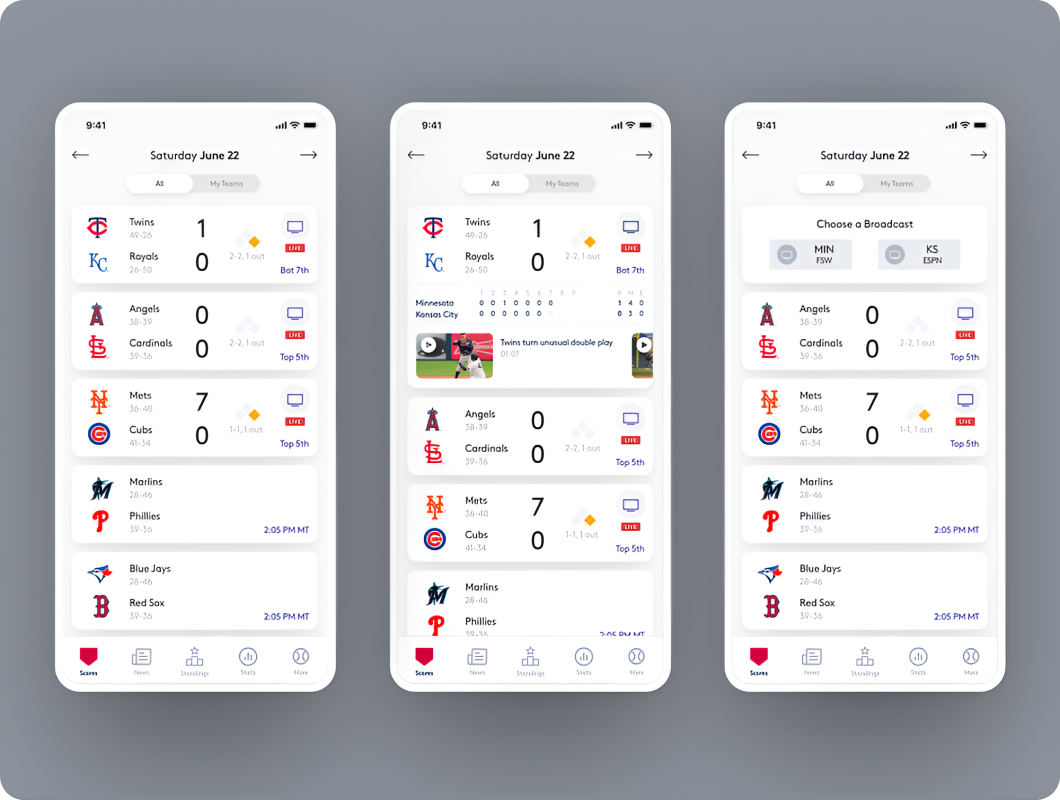 Baseball Betting App development